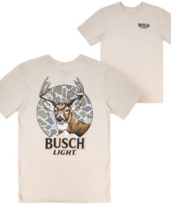 Busch Light Big Buck Front and Back Print T-Shirt