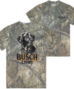 Busch Light Camo Lab Front and Back Print T-Shirt
