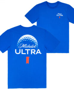 Michelob Ultra Tee One Up Golf Ball Front and Back Print T-Shirt