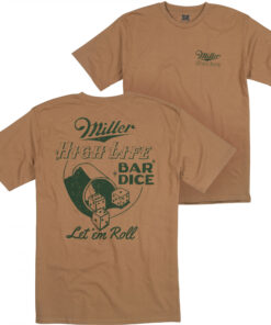 Miller High Life Dice Bar Front and Back Print T-Shirt
