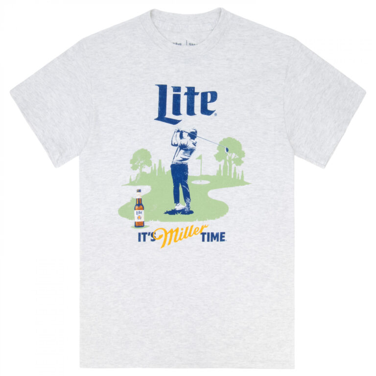 Miller Lite – It’s Miller Time Golf Swing T-Shirt