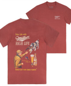 Miller High Life Pheasant Hunting Vintage Ad Front and Back T-Shirt