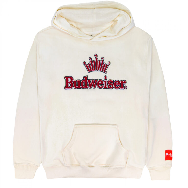 Budweiser Crown Logo Fleece Pull-Over Hoodie
