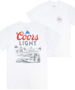 Coors Light Lake Fishing Front Back T-Shirt