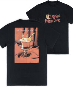 Miller High Life Champagne Bucket Front Back Print T-Shirt