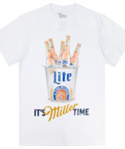 Miller Lite Pilsner Beer Logo White Colorway T-Shirt