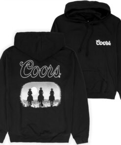 Coors Riding at Sunset Front and Back Print Pullover Hoodie