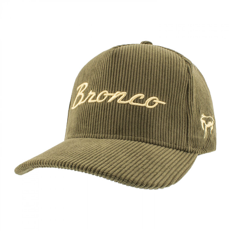 Ford Bronco Cursive Logo Corduroy Snapback Hat