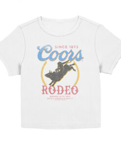 Coors Distressed Bright Rodeo Women's Cropped T-Shirt