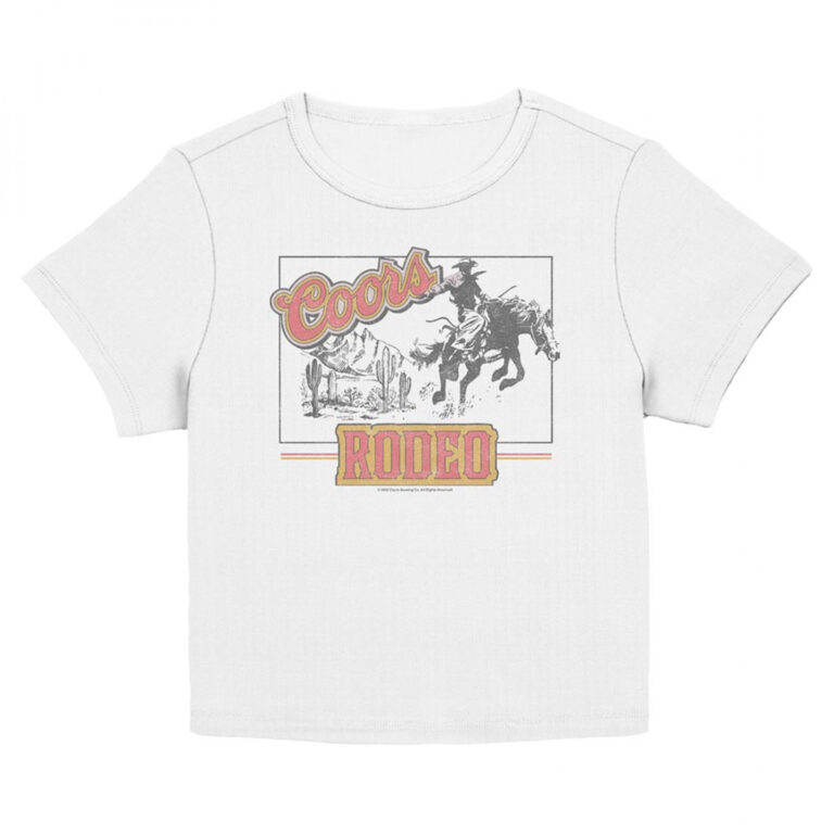 Coors Original Rodeo Graphic Women’s Cropped T-Shirt