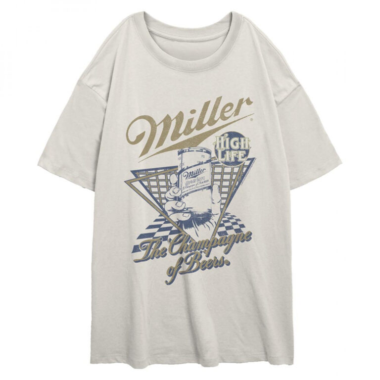 Miller High Life Retro Grid Graphic Women’s T-Shirt