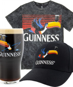 Guinness Toucan Hat T-Shirt and Pint Glass Bundle