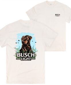 Busch Light Wildlife Good Dog Front & Back Print T-Shirt