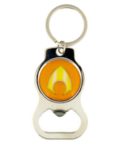 Aquaman Logo Bottle Opener Keychain