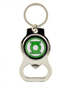Green Lantern Logo Bottle Opener Keychain