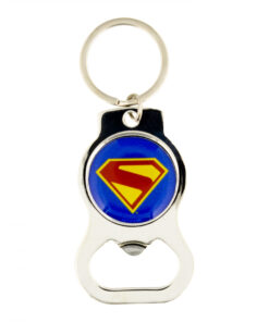 Superman James Gunn Logo Bottle Opener Keychain