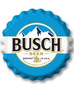 Busch Light 18" Classic Bottle Cap Tin Sign