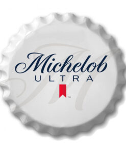 Michelob Ultra 18" Bottle Cap Tin Sign