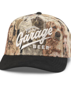 Garage Beer Logo Canine Camo Jacquard  Adjustable Hat
