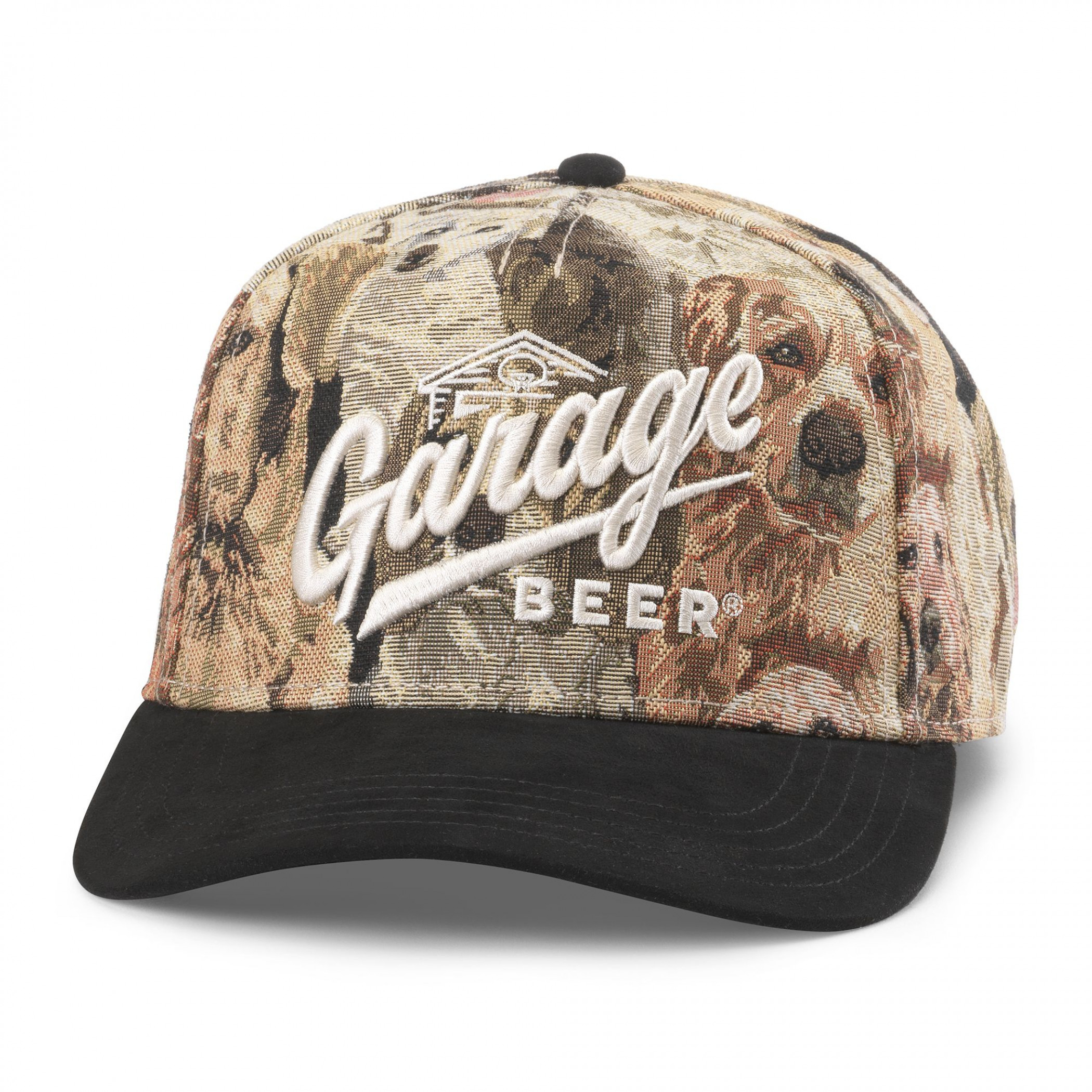 Garage Beer Logo Canine Camo Jacquard Adjustable Hat