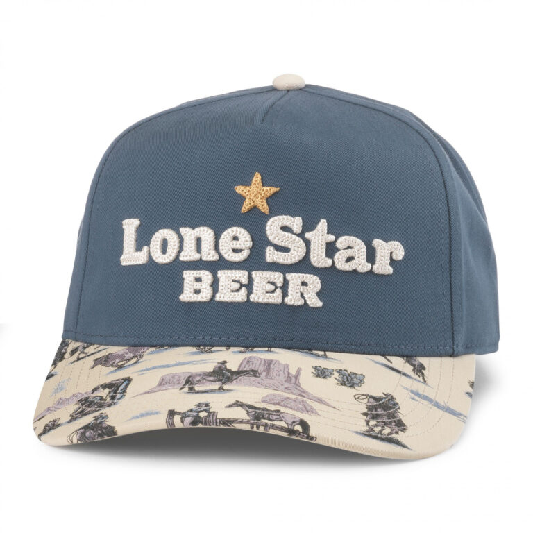 Lone Star Beer Western Bill Art Adjustable Hat