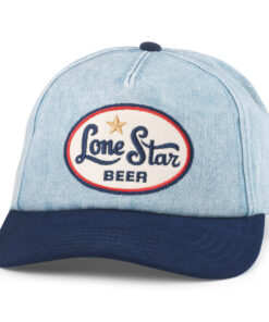 Lone Star Beer Embroidered Patch Denim Adjustable Hat