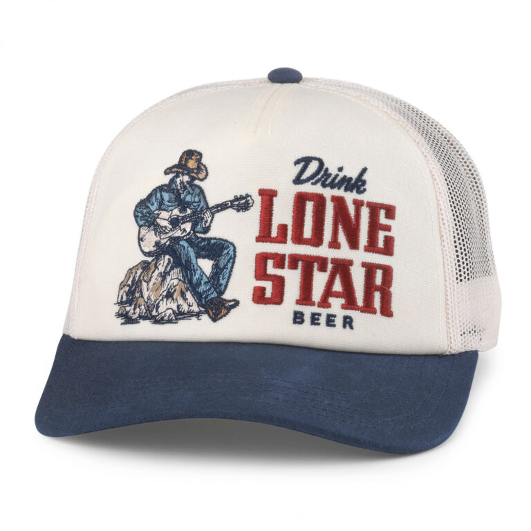 Lone Star Beer Guitar Strumming Adjustable Trucker Hat