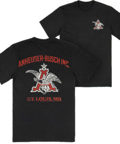 Anheuser Busch Classic Logo Enzyme Washed Premium T-Shirt by Junk Food