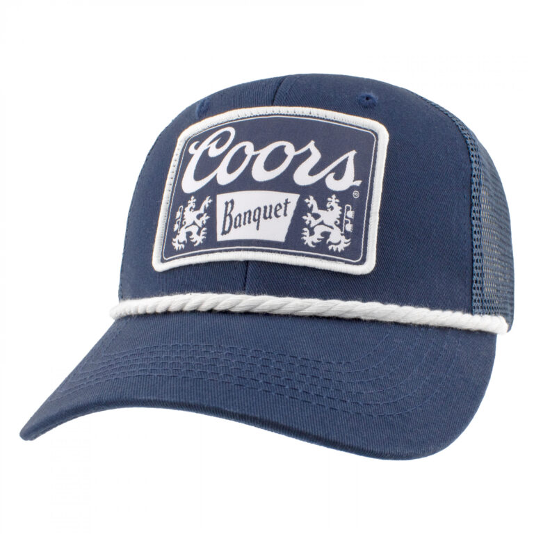 Coors Banquet Logo Patch Blue Colorway Adjustable Rope Hat