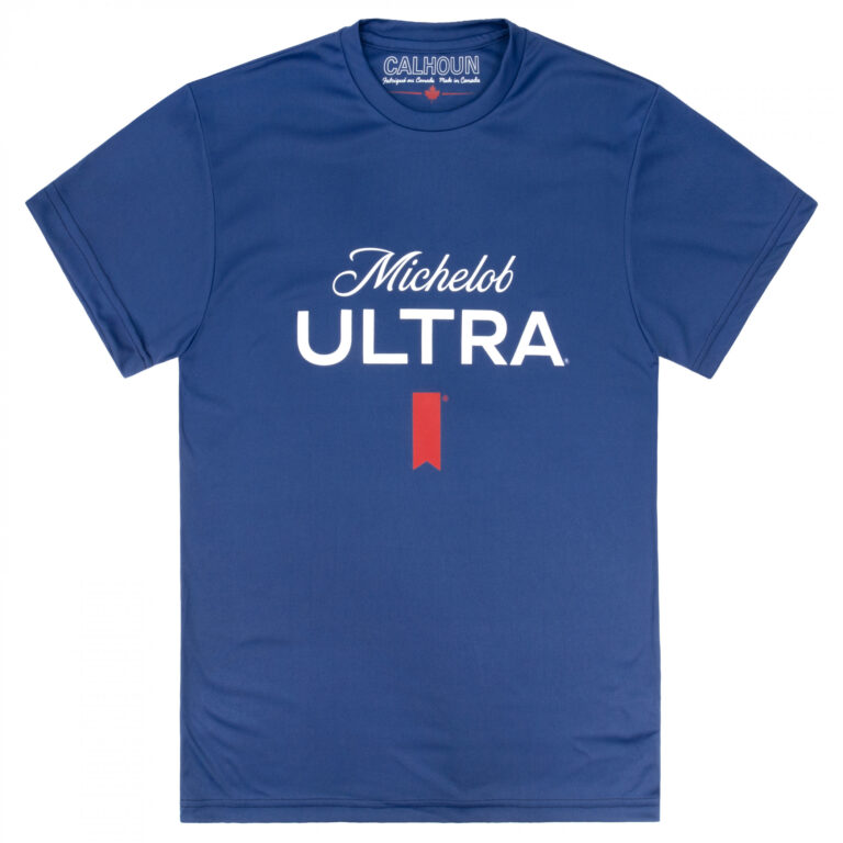 Michelob Ultra Large Logo Navy Colorway Wicking Rash Guard Shirt
