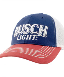 Busch Light Red White and Blue Mesh Snapback Hat