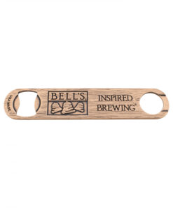 Bells Whisky Paddle Bottle Opener with Woodgrain Copper Finish