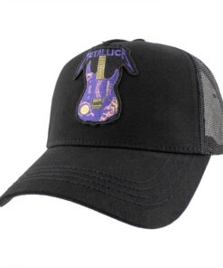 Metallica Kirk Hammett Purple Ouija Guitar Mesh Snapback Hat