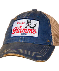 Hamm's Bear Vintage Mesh Trucker Snapback Hat
