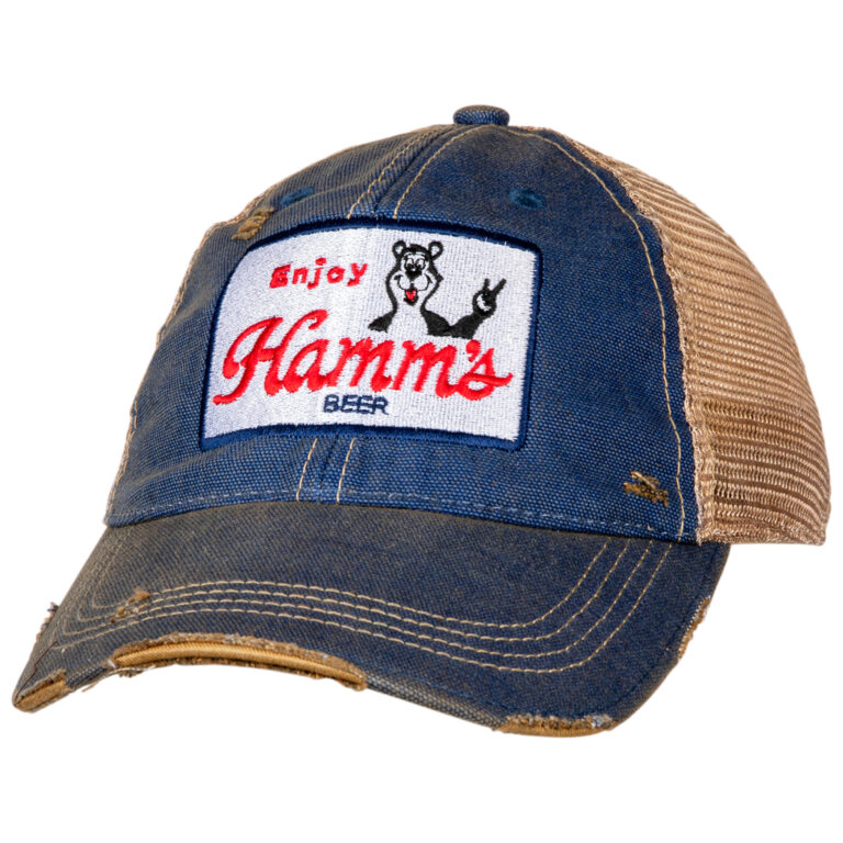 Hamm’s Bear Vintage Mesh Trucker Snapback Hat