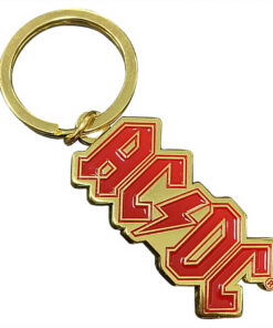AC/DC Logo Gold Keychain