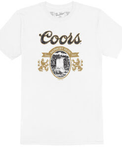 Coors Mountain Logo Rocky's Distressed White T-Shirt