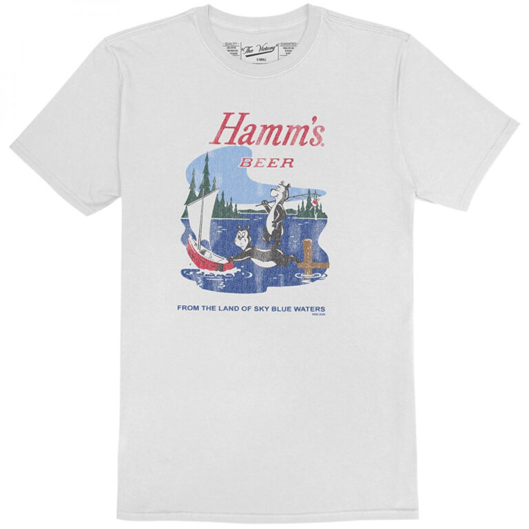 Hamm’s Beer Bears at the Lake Retro Style T-Shirt