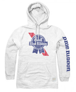 Pabst Blue Ribbon Sleeve Print Logo Hoodie