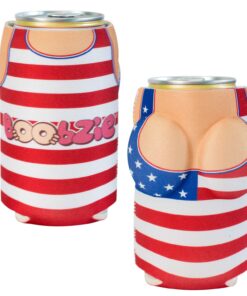 USA All America Betsy Boobzie Beer Can Cooler