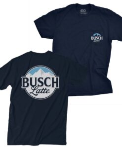 Busch Latte Men's Navy Blue Pocket T-Shirt