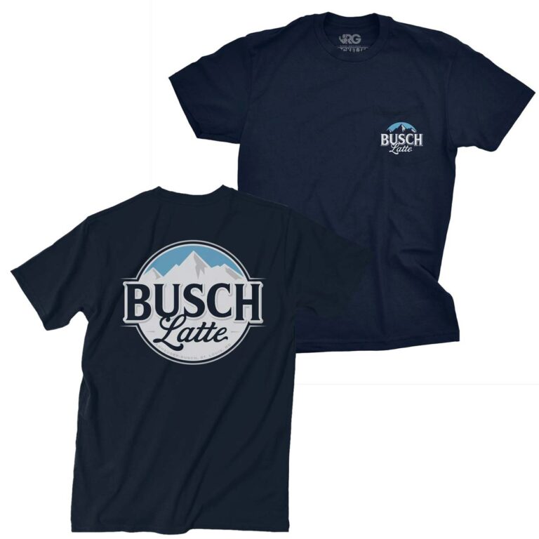 Busch Latte Men’s Navy Blue Pocket T-Shirt