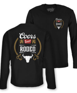 Coors Banquet Rodeo Logo Front and Back Print Long-Sleeve Shirt