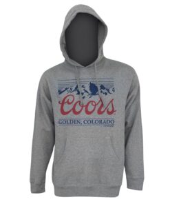 Coors Men's Grey Golden Colorado Hoodie