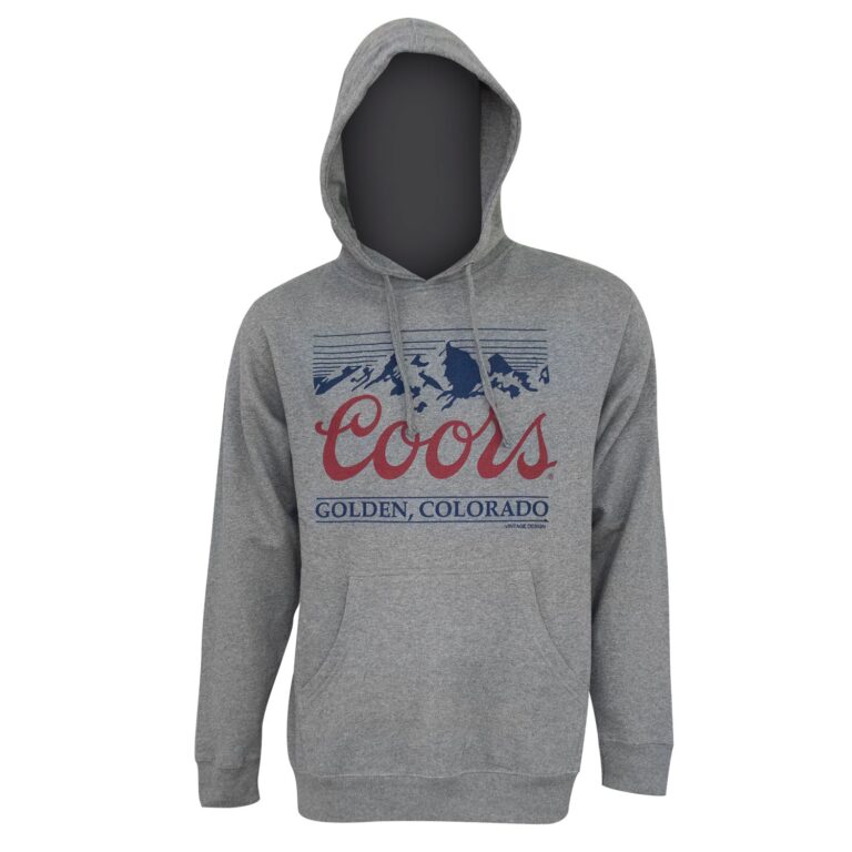 Coors Men’s Grey Golden Colorado Hoodie
