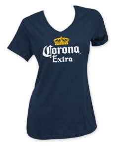 Corona Extra Women's Beer Logo V-Neck