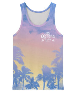 Corona Extra Palm Tree Sunset Tank Top