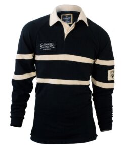 Guinness Black and Cream Rugby Shirt