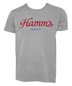 Hamm's Men's Grey Script Logo T-Shirt