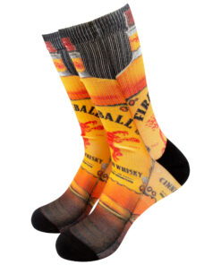 Fireball Whiskey Men's Bottle Socks
